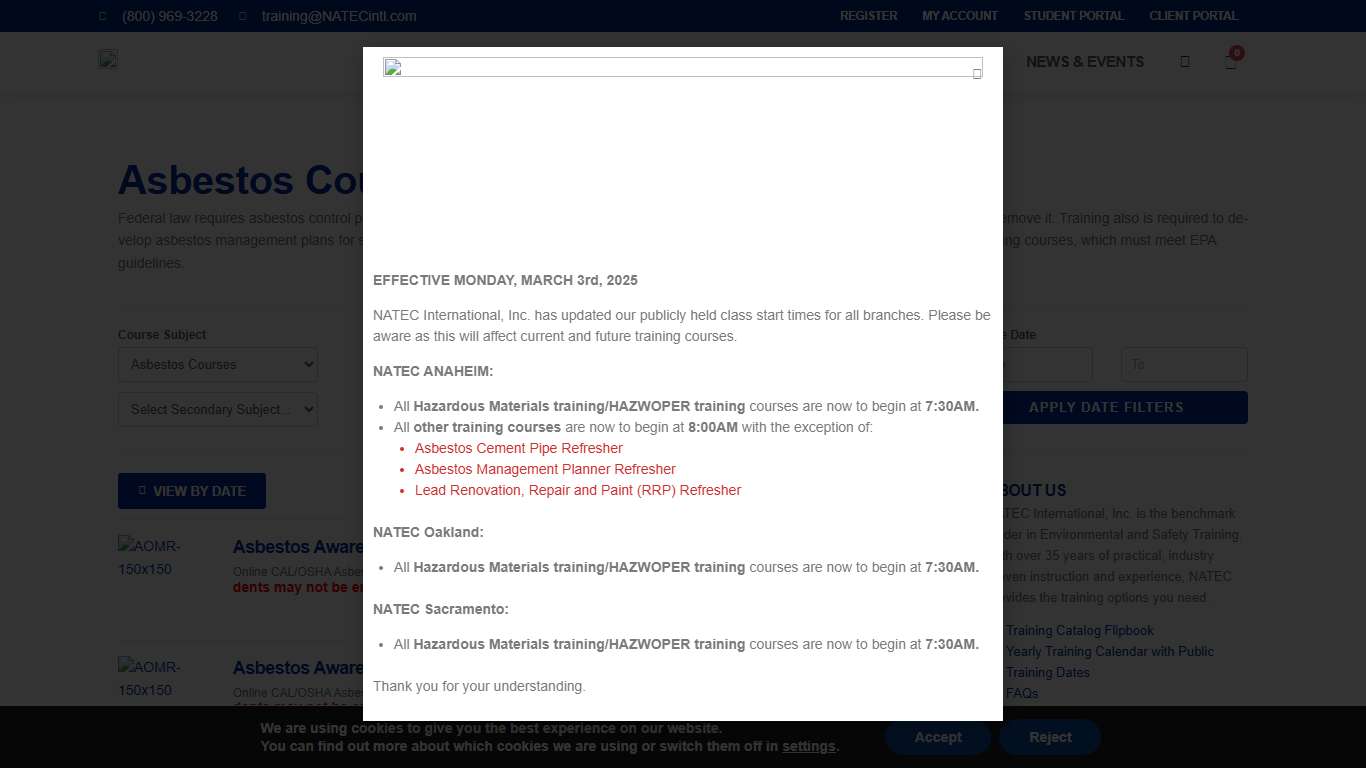 Asbestos Courses - NATEC International